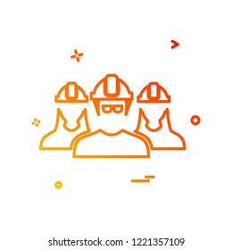 Group avatar icon design vector