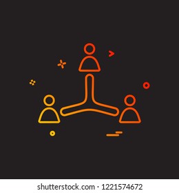 Group avatar icon design vector