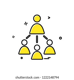 Group avatar icon design vector