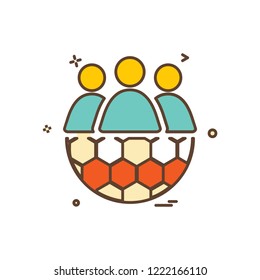 Group avatar icon design vector
