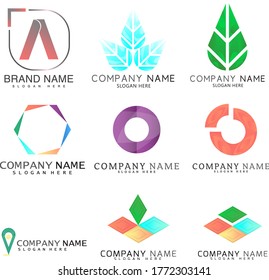grupo de nuevos logotipos asombrosos
