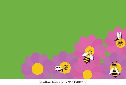 group of bees on lilac and purple flowers in the field