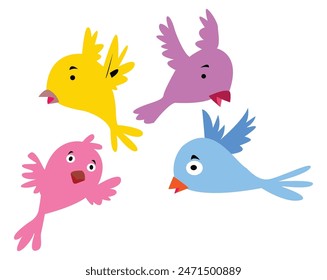 A group of birds singing