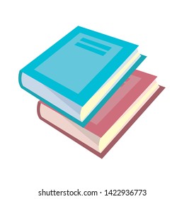 Group of books design vector illustration