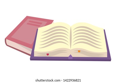 Group of books design vector illustration