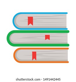 Group of books design vector illustration