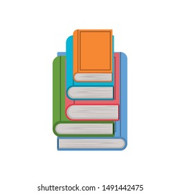 Group of books design vector illustration