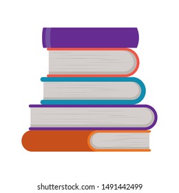 Group of books design vector illustration