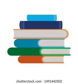 Group of books design vector illustration
