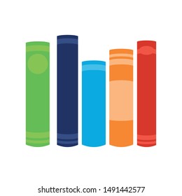 Group of books design vector illustration