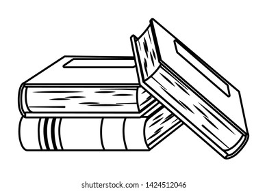 Group of books design vector illustrator