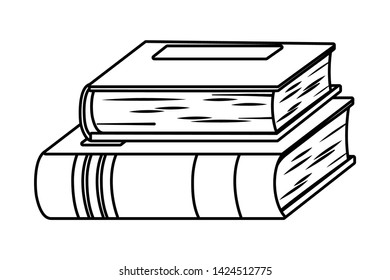 Group of books design vector illustrator