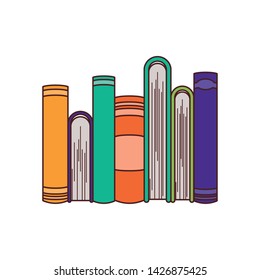Group of books and hand design