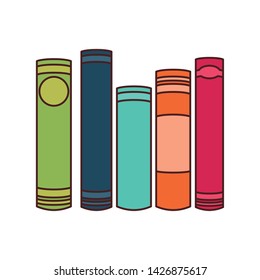 Group of books and hand design