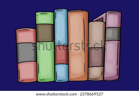 group of books standing spine first