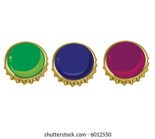 Group Of Bottle Caps