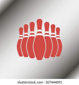 Group of bowling pins.