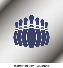 Group of bowling pins.