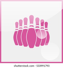 Group of bowling pins.