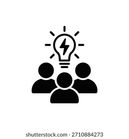 Lluvia de ideas grupales para la innovación Trabajo en equipo y colaboración para el desarrollo de ideas creativas Juntos
