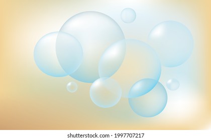 Group of bubbles background,Science and environment concept 