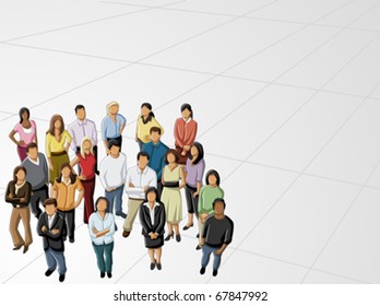 Group of business and office people