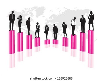 A group of business people.