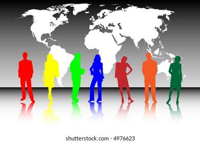 A group of business people