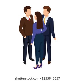 group of business people avatars characters