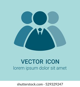 Group of business people icon - Vector