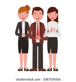 group business people isolated icon