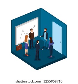 group of business people in the office