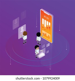Group business team working and project brainstorming concept
