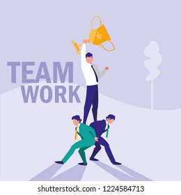 group of businessmen avatar character