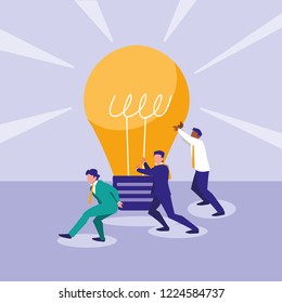 group of businessmen avatar character