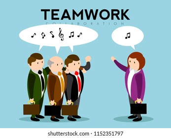 Group of businessmen talking. Teamwork