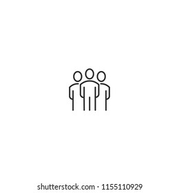 A group of businessmen vector icon