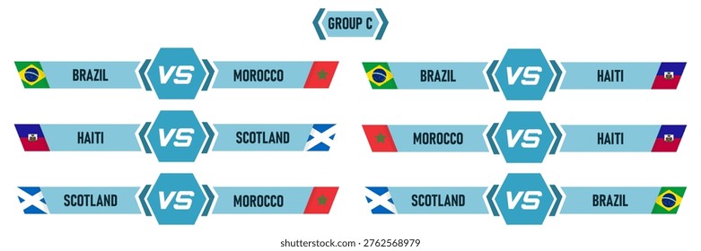Group C Match Schedule: Brazil, Morocco, Haiti, and Scotland Competing in International Sports
