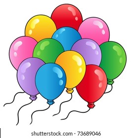 Group of cartoon balloons 2 - vector illustration.