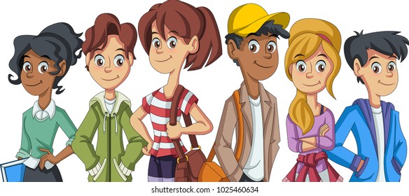 Studenten Minititten Cartoon Partnertausch