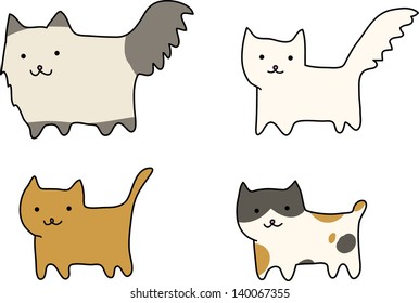 Group of cats breeds