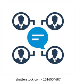 Group Chat and Conversation Icon