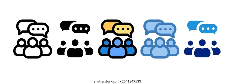 Group Chat Icon Element For Design