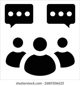 Group Chat Icon-Element für Design
