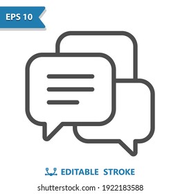 Group Chat Icon. Professional, pixel perfect icon, EPS 10 format.