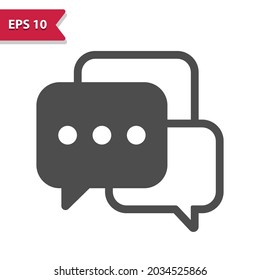 Icono de chat de grupo. Icono profesional, perfecto píxel, formato EPS 10.