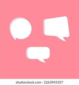Group chat icon vector 3D simple