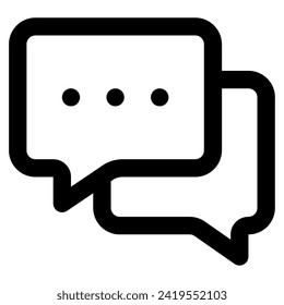 Icono de chat de grupo para web, aplicación, uiux, infografía, etc