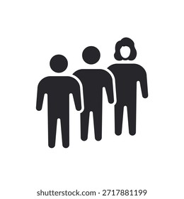 group chat icons outline and Flat Style,transparent background