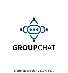 group chat line logo template